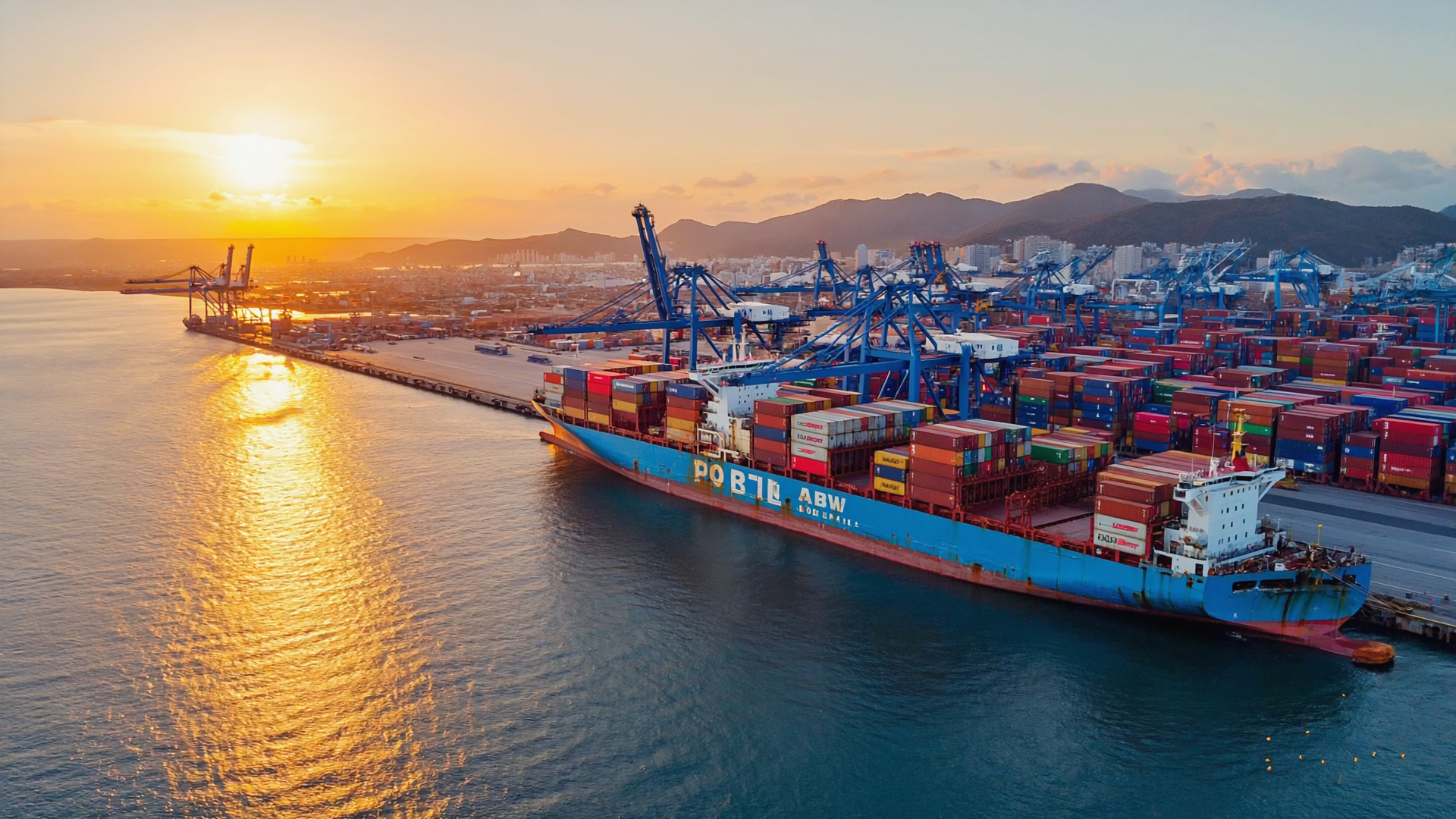 Navire porte-conteneurs au port – SOFRETMA TRANSIT Abidjan