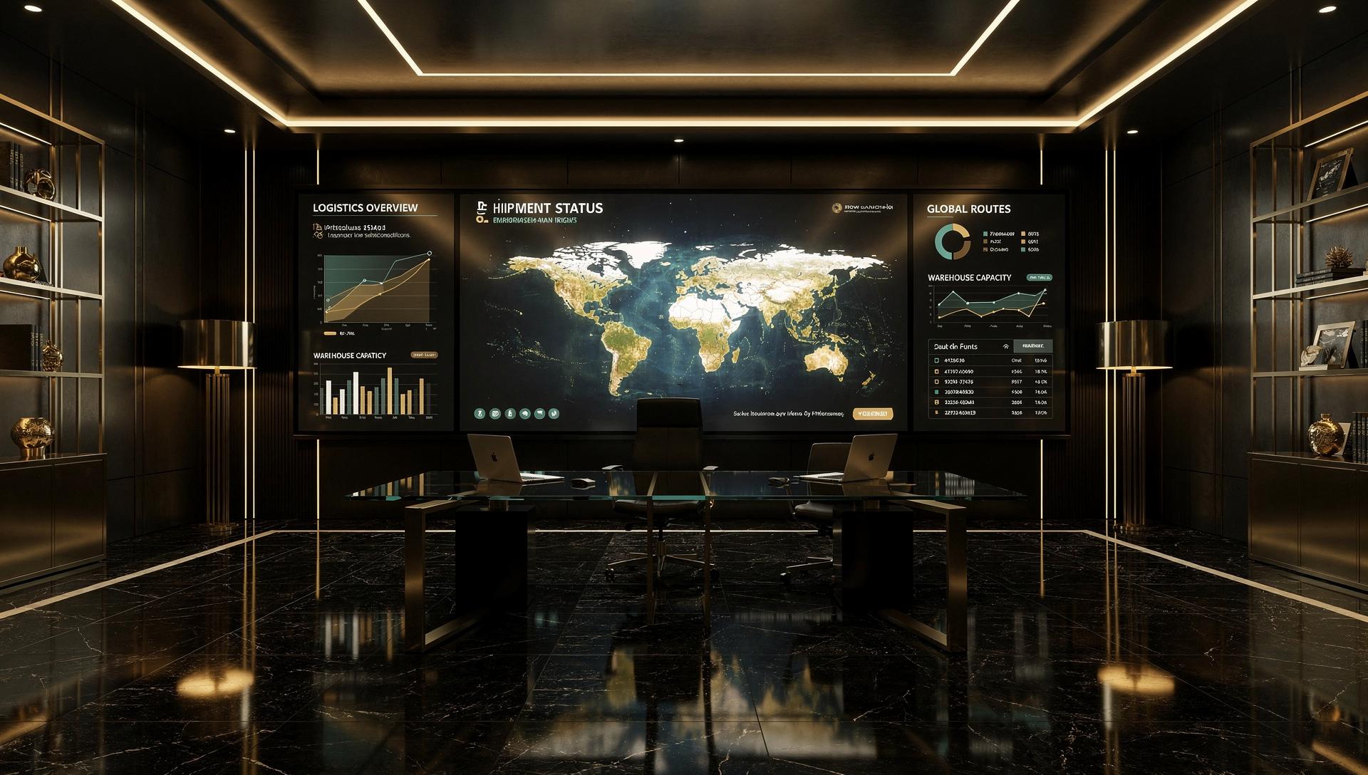 Bureau moderne et carte mondiale – Bureau d'Achats SOFRETMA
